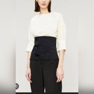 Jil Sander Wool Corset Belt-NWT